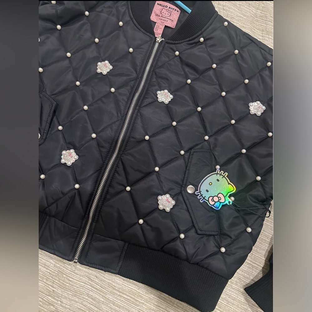 Hello kitty rhinestone Bomber Jacket Women XL